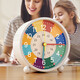 2025 New Early Education Children's Small Alarm Clock for Girls Self-Discipline Boys Desktop Wake-up Artifact Clock for Students Special Learning Clock Metal Mechanical Ring Alarm Clock 4.5-inch Battery Model Easy to Tell Time