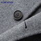 Romon Sheep Wool Double-sided Woolen Wool Coat Men's Autumn and Winter Mid-Length Casual Woolen Windbreaker Men's Jacket