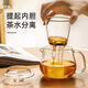 High temperature resistant explosion-proof glass flower teapot filtered black tea teapot Kungfu glass teapot Mingyu teapot 500ml