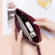 MashaLanti clutch women's wallet clutch bag long coin purse mobile phone bag birthday gift for girlfriend and wife burgundy