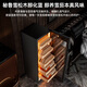 CIGARLOONG 138C Intelligent Constant Temperature and Humidity Cigar Cabinet Cedar Wood Alcoholic Cultivation Water Ion Ammonia Removal WiFi Control Compressor Fingerprint Lock Office Home Cigar Cabinet Constant Temperature and Humidity Cultivation Cigar Cabinet Classic Cigar Basket Model Fingerprint Lock + Purified Ammonia + Cedar Wood Shelf