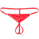 Sexy underwear can be inserted into gay men's hollow open thong men's low-waist transparent open T-pants men's underwear white X