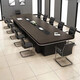 Office conference table long table office table and chair combination modern simple negotiation training long table rectangular strip 2.0m conference table