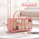 Kitchen Story Travel Toilet Bag Portable Cosmetic Bag Double Layer Wet and Dry Separation Large Capacity Business Travel Makeup Storage Bag Bag for Women and Men Double Layer Medium Pink