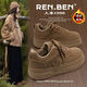 RENBEN velvet wheat color sneakers for women 2025 winter popular Korean retro casual thick-soled student warm cotton sneakers