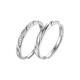FEILACK diamond ring female couple matching ring niche live silver ring couple style wedding ring for girlfriend birthday gift matching ring female ring closed + male ring live