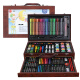 Ledi children's painting set drawer style 130 pieces wooden box painting set brush crayon watercolor pen birthday gift