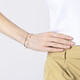 Chow Sang Sang Wrist Bracelet Versatile Gold Beads 18k Rose Gold Bracelet Women 89983K 06 Circles