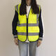 Raft core vest reflective vest high-end construction fluorescent worker traffic luminous clothing jacket night riding construction safety clothing fluorescent yellow