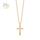 Chow Sang Sang 18K Rose Gold Diamond Pendant Mint Series Cross 93313P Pricing