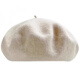 Maichaoshang beret for women spring and autumn 2025 new Korean fashion versatile milk white beret for women autumn and winter warm wool M (56-58cm)/black M (56-58cm)