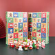 24-frame Christmas hole-in-the-wall countdown calendar, blind box Santa Claus ornaments, children's lottery toys, holiday gifts, 24-frame Christmas hole-in-the-wall 2 boxes