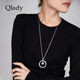 Qlady decorative sweater chain, elegant, high-end and high-end necklace, women's long 2025 new clothes, accessories, pendant