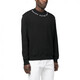Versace (VERSACE) JEANSCOUTURS23 letter collar sweatshirt men's black black S