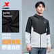 Xtep Double Layer Windbreaker Men's Water-Repellent Jacket Autumn New Jacket Top Running Training Wear Outdoor Fishing Wear True Black - Classic Simple S