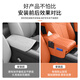 Wuji car seat, center armrest box, booster pad, car middle tissue box, raised elbow rest protective cover, modified interior, Audi A3A4LA6LA5A8LQ3Q5LQ7Q8, multifunctional armrest box pad, tissue box, default black (other colors noted)