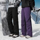 Snow Flying (SNOWFLYING) trendy down pants for women 2025 autumn and winter new style for men and women, fashionable and versatile outdoor couple workwear pants, purple M 165/72A