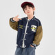 Duojia Little Bear Contrast Color Baseball Uniform Boys American Jacket 2025 Spring and Autumn Style Stiff and Shape-Proofing Children's Jacket