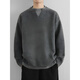Playboy (PLAYBOY) men's sweater fake two-piece Henry collar autumn and winter thick warm sweater lazy style loose wool sweater 2025 new LO8809 dark gray M 110-140Jin Jin equals 0.5 kg