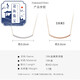 Qiaoyu 18K color gold smile necklace for women, double-sided wear AU750 clavicle chain with certificate, Valentine's Day birthday gift for girlfriend
