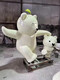Fiberglass cartoon sculpture large stainless steel animation character panda ip foam doll mascot cartoon panda sculpture customization