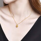 Chow Tai Fook Gold Pure Gold 999 Hollow Princess Crown Pendant Pure Gold Necklace Women's Clavicle Chain Valentine's Day Gift Pure Gold King with S925 Chain