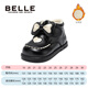 Belle Children's Shoes Girls Princess Cotton Boots 2025 Winter New Short Boots Warm Fashion Boots Baby Toddler Boots Black 23