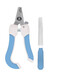 Pet Nail Clipper Set File Stainless Steel Cat and Dog Nail Clipper Cleaning and Beauty Supplies Pink Set-Small Factory Direct Sales