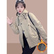 Semir Semir short coat for women in autumn and winter new popular quilted thickened fashionable jacket sports style jacket top Semir Khaki Green (Padding Style) Thickened