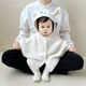 Baby cloak for outdoor windproof baby girl and boy half velvet knitted cloak rabbit ears windproof hooded coat shawl super cute rabbit knitted hooded jumpsuit 66 66cm