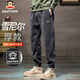 Paul Frank casual pants men's autumn and winter corduroy pants men's thermal sweatpants men's sweatpants gray XL