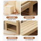 Yusenyi customized solid wood splicing bed children's widened bed baby crib splicing artifact single bed adult can sleep combined sofa bed + two-sided fence upgrade 200x50cm