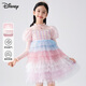 Disney (Disney) children's dress long-sleeved skirt autumn and winter knitted mesh princess dress TD3EQ007 rainbow pink 120