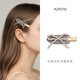 AJIDOU Ajidou hair accessories women's fashionable butterfly combination gold side clip birthday gift silver + gold 1 piece