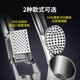 Olodo manual garlic press garlic masher household garlic artifact hand-pressed garlic stirrer garlic smasher garlic peeler garlic artifact 304 stainless steel with garlic scraper 59 garlic holes