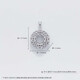 Lao Fengxiang platinum pendant pt950 Fulu Ping An copper coin pattern Ping An buckle pendant as a gift for girlfriend and wife platinum about 2.7g
