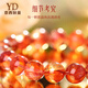 Italian Collection Grade 7A+ Auspicious Red Glue Flower Tanzania Old Mineral Light Luxury Crystal Good Luck Bracelet Jirui Stone 8mm