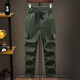 Welding work clothes trousers pure cotton extra-grade overalls men's wear-resistant anti-scalding factory auto repair labor insurance casual straight pants military green + navy blue wear-resistant thickened 2 pieces XL 175 recommended 125-145 Jin Jin equals 0.5 kg