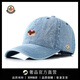 Men's and women's new men's and women's baseball caps, fashionable and versatile denim peaked caps, small face, breathable, sporty, loose, versatile and warm, light blue, adjustable