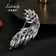 LOCKSTARFY French brand Eternal Wings Overcoat Decoration Corsage Women's Valentine's Day Gift for Wife and Girlfriend High-end Brooch LXZ00533 Red Brand Gift Box