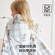 Manxi (EMXEE) baby quilt autumn and winter silk constant temperature baby baby all-season quilt Blue Check Lucky Goose 120*150cm