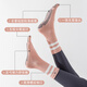 Skingcond Japanese yoga socks five-finger non-slip women's Pilates training indoor sports special fitness long tube split toe 1 pair purple one size