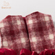 Banxidi girls' dress winter new children's princess dress baby girl's one-year-old dress winter velvet mesh tutu skirt red 80