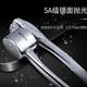Olodo manual garlic press garlic masher household garlic artifact hand-pressed garlic stirrer garlic smasher garlic peeler garlic artifact 304 stainless steel with garlic scraper 59 garlic holes