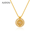 AJIDOU Ajidou Necklace Women's New Chinese Style Eight Treasures Compass Pendant Clavicle Chain Fashion Light Luxurious High-level Short Necklace