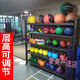 Gym sports equipment storage rack personal training gadgets Pilates yoga ball mat sports equipment storage rack black light load-bearing 100KG layer length 105cm*width 40cm*height 200*3 layers