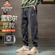 Paul Frank casual pants men's autumn and winter corduroy pants men's thermal sweatpants men's sweatpants gray XL