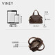 Viney cowhide bag women's bag large capacity portable commuting shoulder crossbody bag birthday gift high-end gift to girlfriend and wife