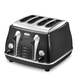 Y&ODelonghi/Delonghi Toaster 4-piece Toaster Fully Automatic Toaster Heating Breakfast Machine Metal Black 4-piece