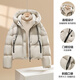 Yalu Down Jacket Women's Winter New Small Puff Warm Jacket Hooded Short Fashionable Fluffy Comfortable Bread Jacket Yellow S Recommendation 95-115Jin Jin equals 0.5kg